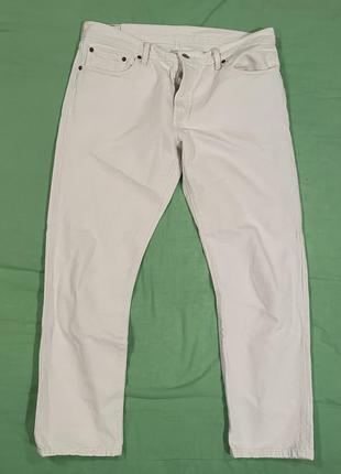 Levis 501 ct джинсы белые
