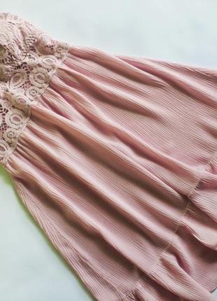 Ніжне миле плаття сарафан з мереживом victoria's secret pink оригінал4 фото