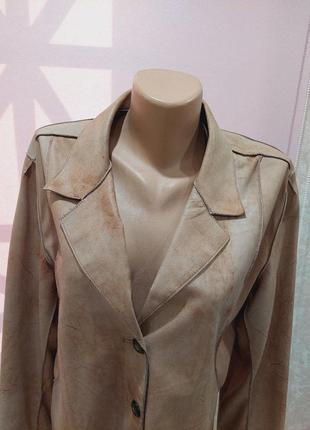Винтажный кожаный пиджак жакет испания 
casadel piel since 1968 koç5 фото