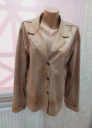 Винтажный кожаный пиджак жакет испания 
casadel piel since 1968 koç2 фото