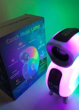 Нічник з колонкою та бездротовою зарядкою inspire n70 app 6w, нічник з акумуляторною батареєю rc-461 для сну