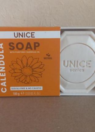 Мыло unice с экстрактом календулы, 100 г