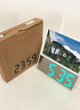 Годинник настільний професійний електронний ds-6608, настільний цифровий годинник ap-133 з підсвіткою