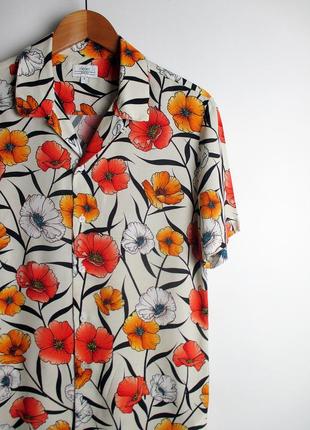 Шведка/рубашка next - viscose floral shirt