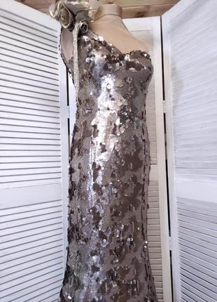 Длинное платье в пайетках5 фото