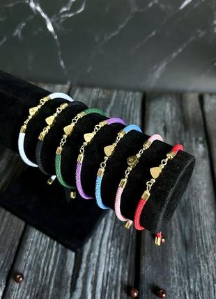 Браслети «літера» текстиль, англійський алфавіт, 7 кольорів