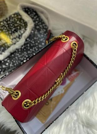 Сумка бордовая красная в стиле ysl yves saint laurent5 фото