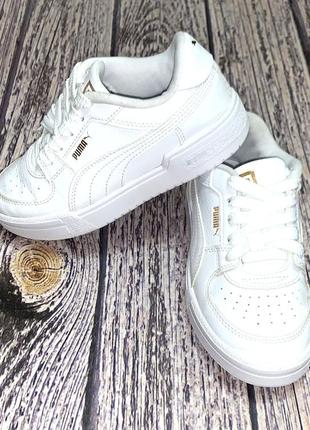 Кожаные кроссовки puma для ребенка, размер 32-33