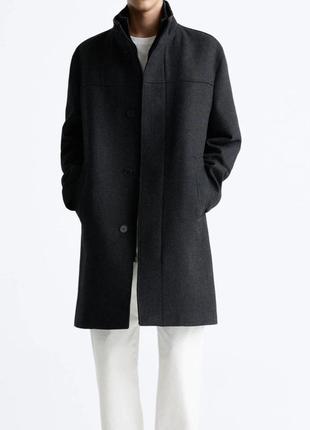 Пальто плащ мужской zara2 фото