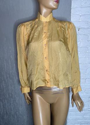 Укороченная винтажная блуза блузка винтаж julietta, m1 фото