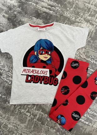 Комплект футболка та лосіни на дівчинку леді баг 8 років