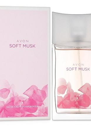 Туалетна вода " soft musk " avon 50ml
