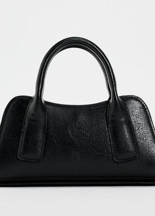 Zara soft leather city bag sale