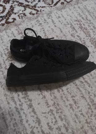 Кеди текстильні  converse all star "black"