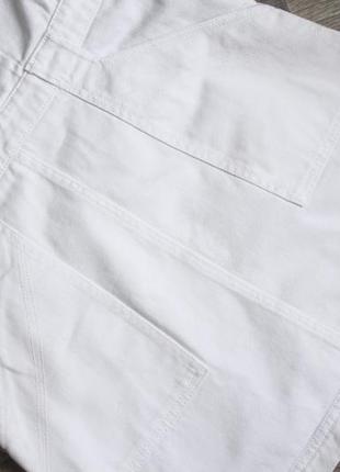 Американский белый сарафан джинсовый комбинезон с накладными карманами от cooperative3 фото