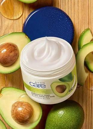 Увлажняющий мультифункциональный крем для лица, рук и тела с маслом авокадо " care "avon 400 ml3 фото