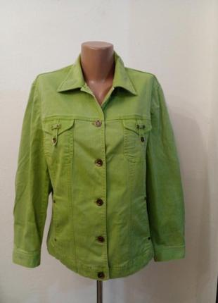 Джинсовий жакет легка курточка samoon вінтаж