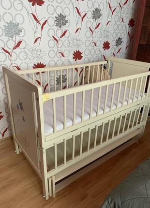 Ліжко для немовляти + матрас