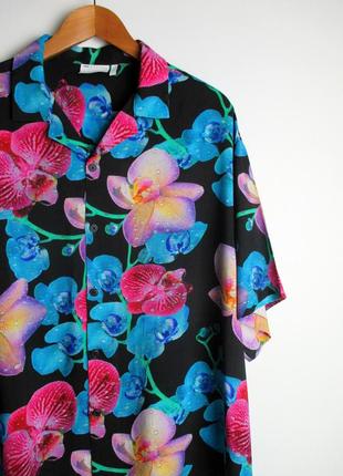 Шведка/рубашка asos - oversized boxi-fit floral shirt3 фото