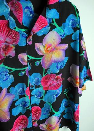 Шведка/рубашка asos - oversized boxi-fit floral shirt8 фото