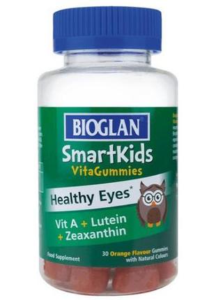 Комплекс дітям для зору bioglan smartkids healthy eyes 30 gummies апельсин