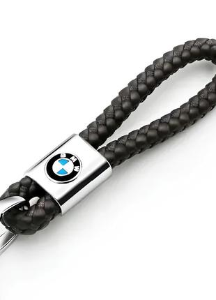 Брелок із плетеної шкіри з логотипом bmw бмв