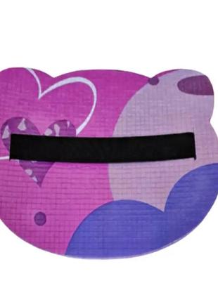 Сидіння туристичне дитяче ведмедик серце 8 (250x200xмм) фіолетове