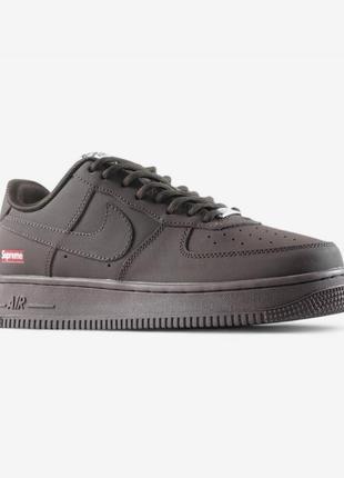 Nike air force 1 low supreme brown 5