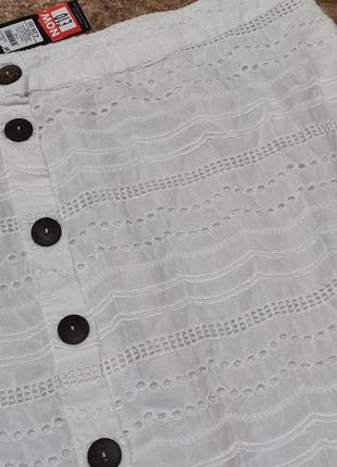 Новая белая батистовая юбка шитье подошва батал 563 фото