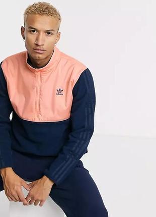 Мужской флисовый анорак, свитшот adidas originals l