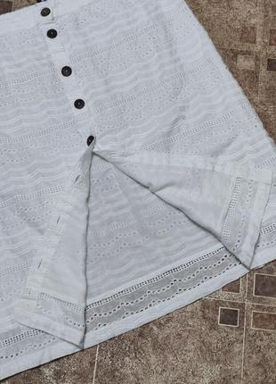 Новая белая батистовая юбка шитье подошва батал 562 фото