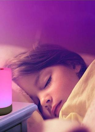 Портативний світлодіодний rgb нічник із сенсорним керуванням fedetkey5 фото