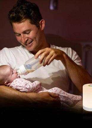 Портативний світлодіодний rgb нічник із сенсорним керуванням fedetkey4 фото