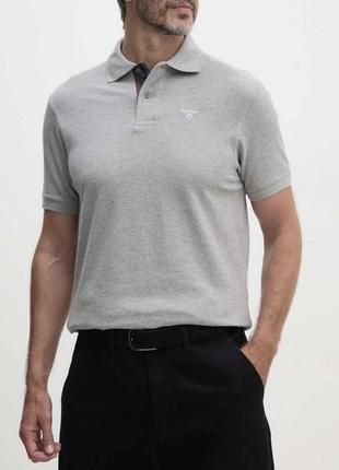 Barbour tartan pique polo мужское поло