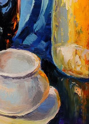 Картина однейными красками натюрморт