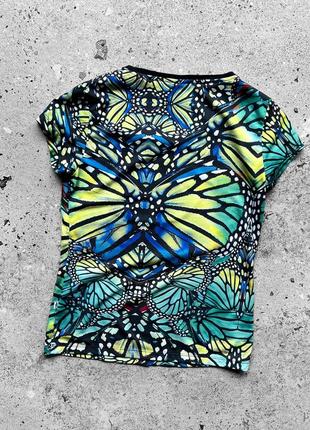 Adidas originals women’s full printed multicolor short sleeve t-shirt center logo жіноча футболка3 фото