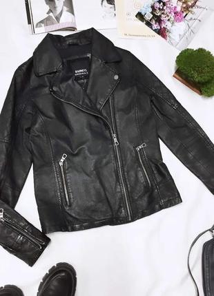 Кожаная куртка barneys, кожаная женская косуха