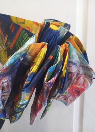 Зонт женский автомат принт кисточка на 9 спиц