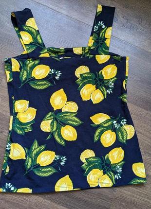 Эксклюзив! новая dorothy perkins майка футболка с принтом лимонов в размере м6 фото
