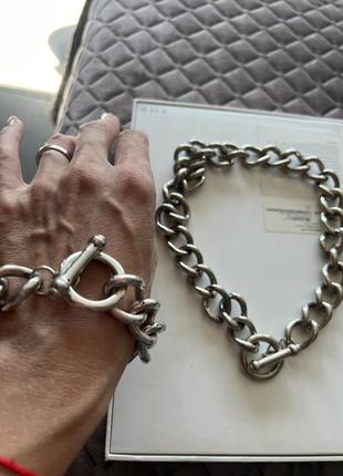 Колье з браслетом