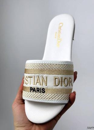 ▪️сланці в стилі christian dior крістіан діор жіночі літні капці літо тапки босоніжки...