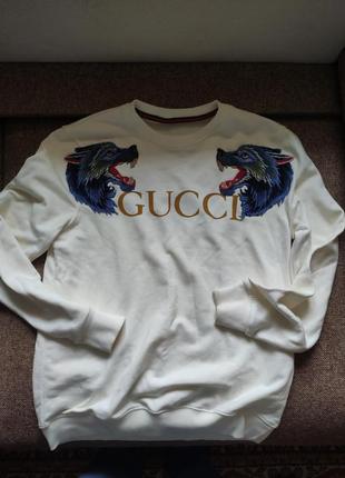 Gucci свитшот wolf