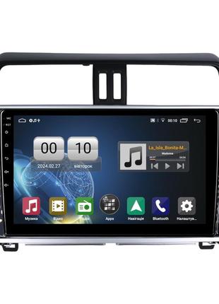 Штатна магнітола серії qiv q1 під toyota land cruiser prado 150 2017-2018 (w4) 10 дюймів