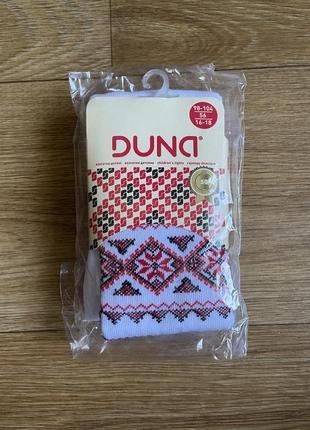 Колготки duna білі вишивка розмір 98/104