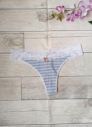 Жіночі трусики стрінги тонг бавовна