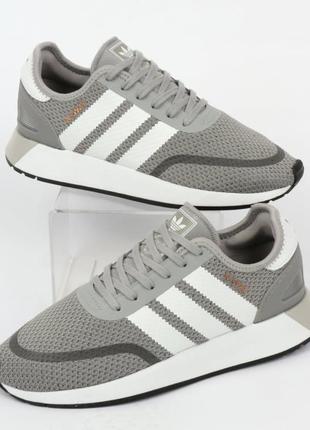 Кросівки кросовки чоловічі/підліткові adidas trainers solid grey/white р.38