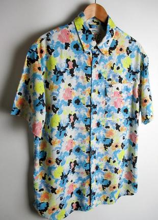 Гавайка/рубашка topman - oversize multicolour shirt5 фото