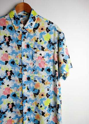Гавайка/рубашка topman - oversize multicolour shirt2 фото