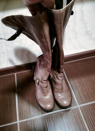 Кожаные сапоги clarks