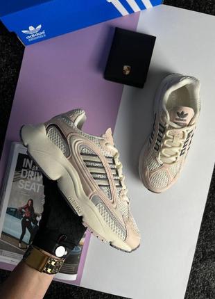 Женские кожаные кроссовки с сеткой в стиле adidas chicken ozmillen 🆕 кроссовки адидас9 фото